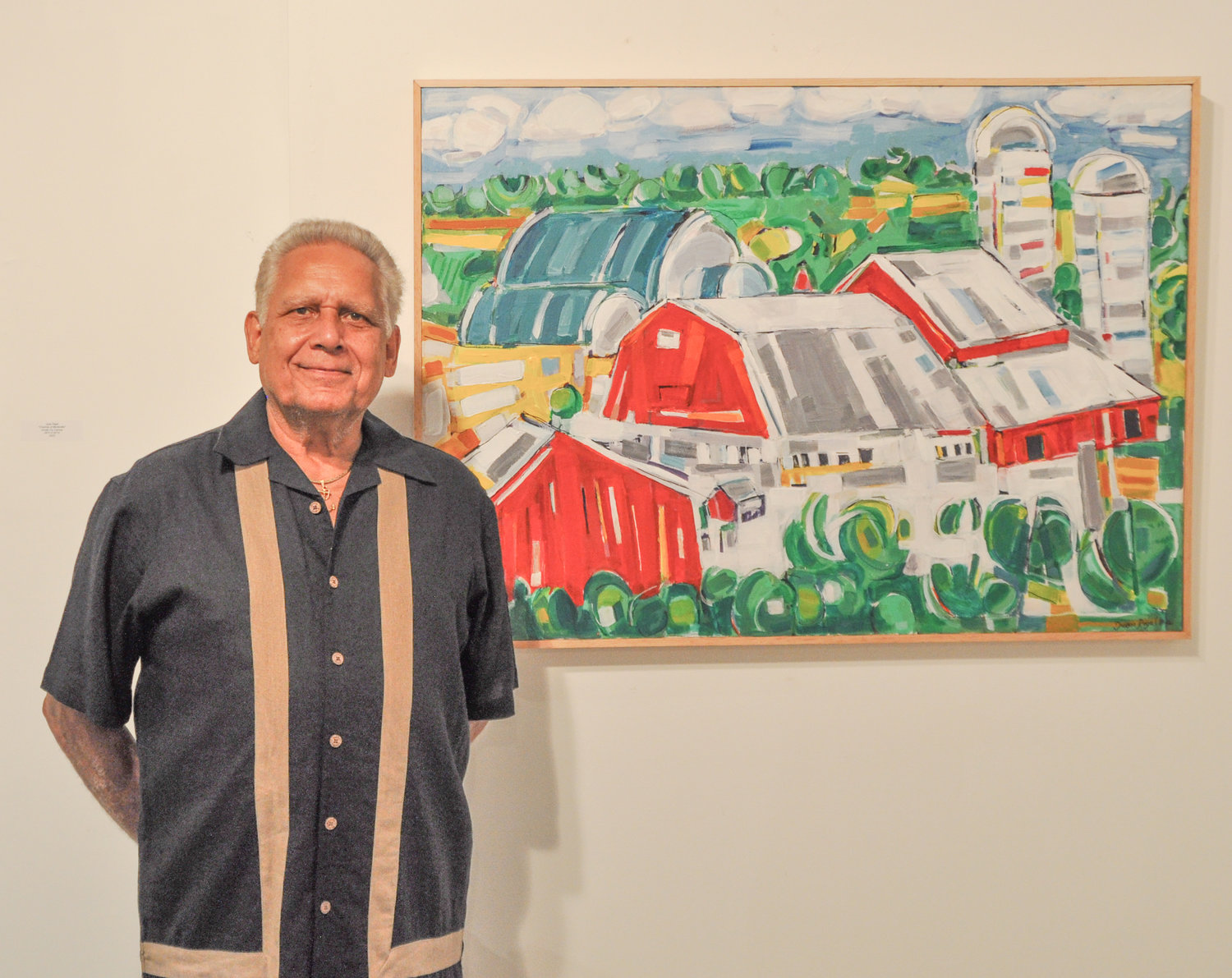 “Change is a good thing,” Nutshell Arts Center's Juan Rigal told me as I perused paintings created by many well-known local artists; his own work is pictured here. "Who knows what the future will bring?"